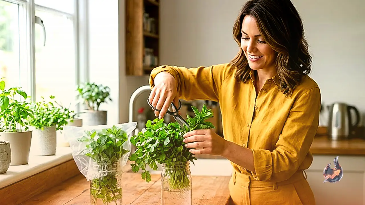 Keep Fresh Coriander and Mint Without a Fridge for 10 Days