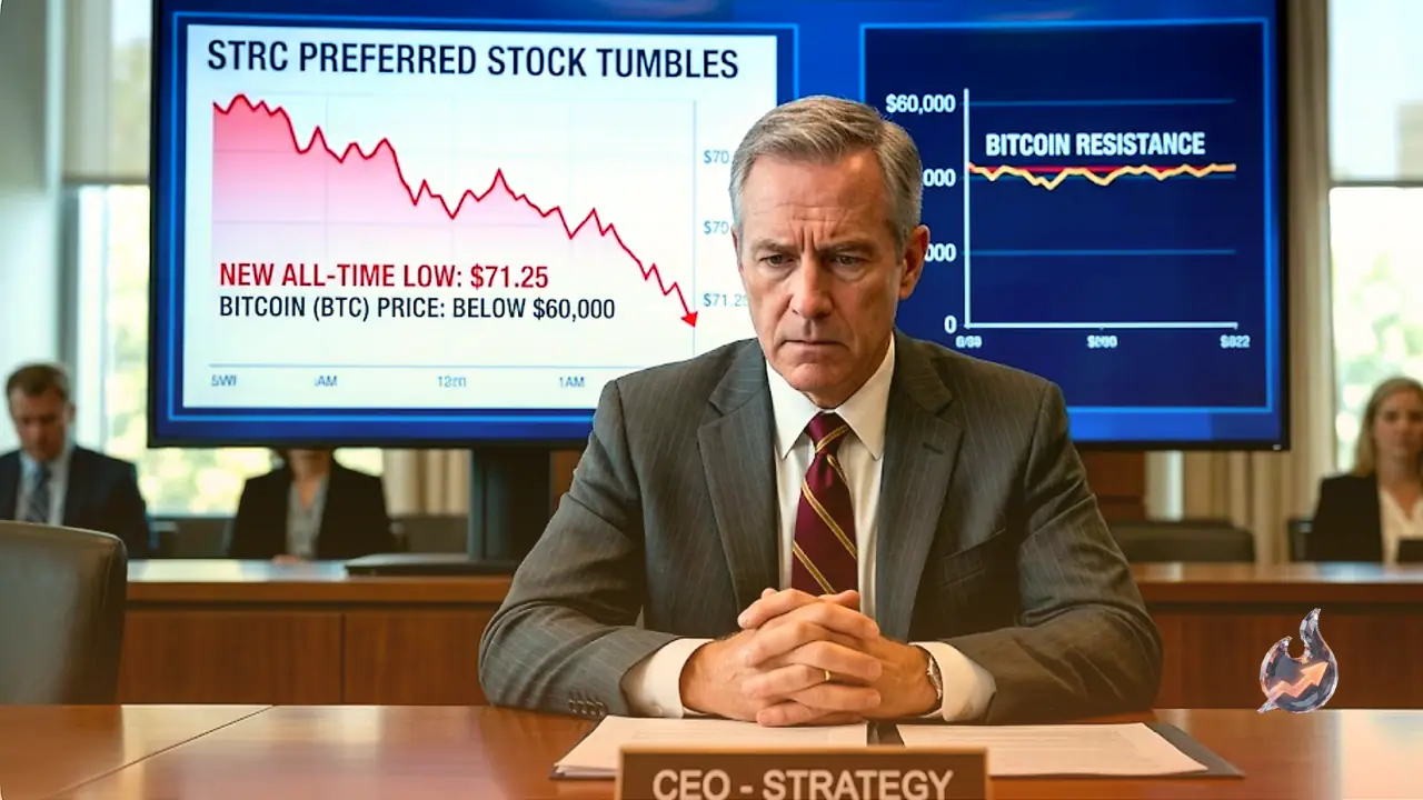 Strategy Faces Its Toughest Bitcoin Test Yet as STRC Preferred Stock Tumbles to a Fresh All-Time Low