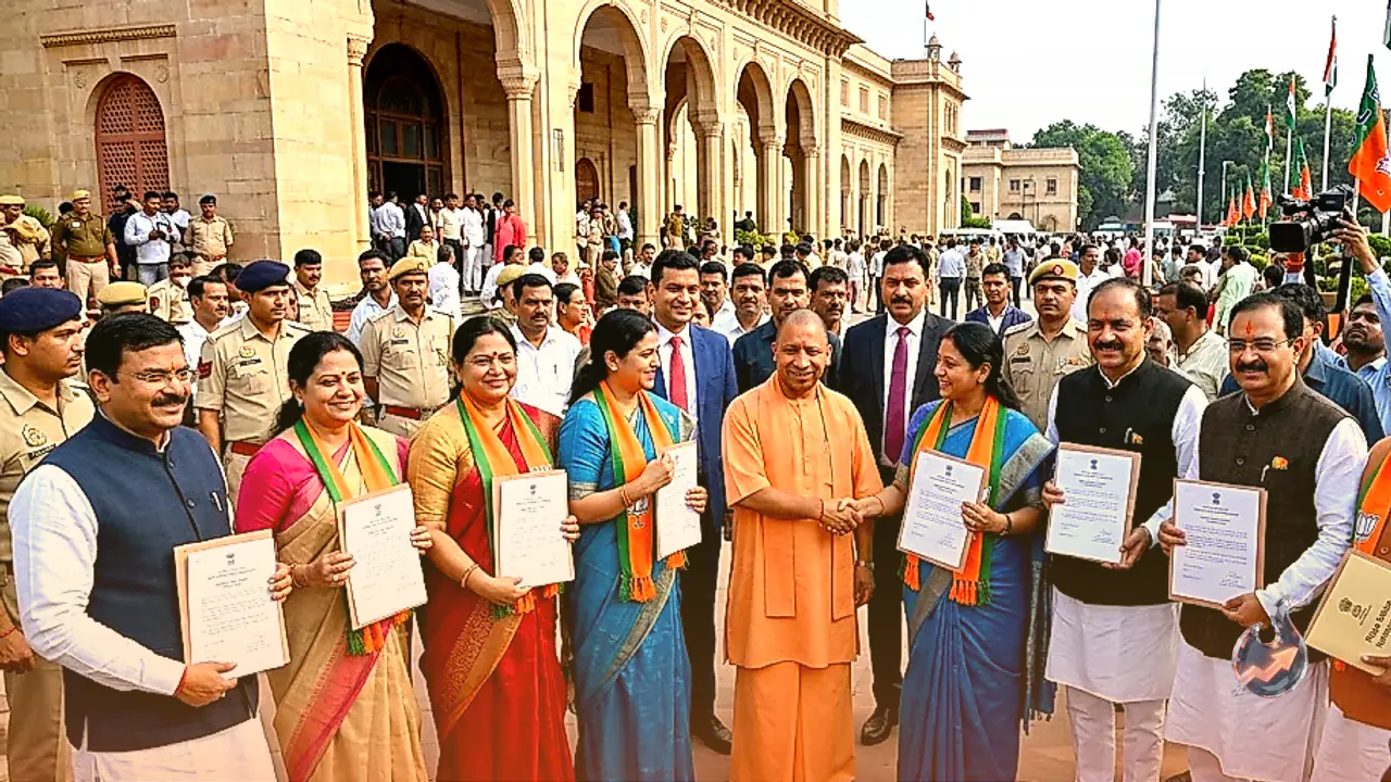BJP Fields Eight Candidates for Uttar Pradesh Rajya Sabha Elections as Chief Minister Yogi Adityanath Extends Best Wishes