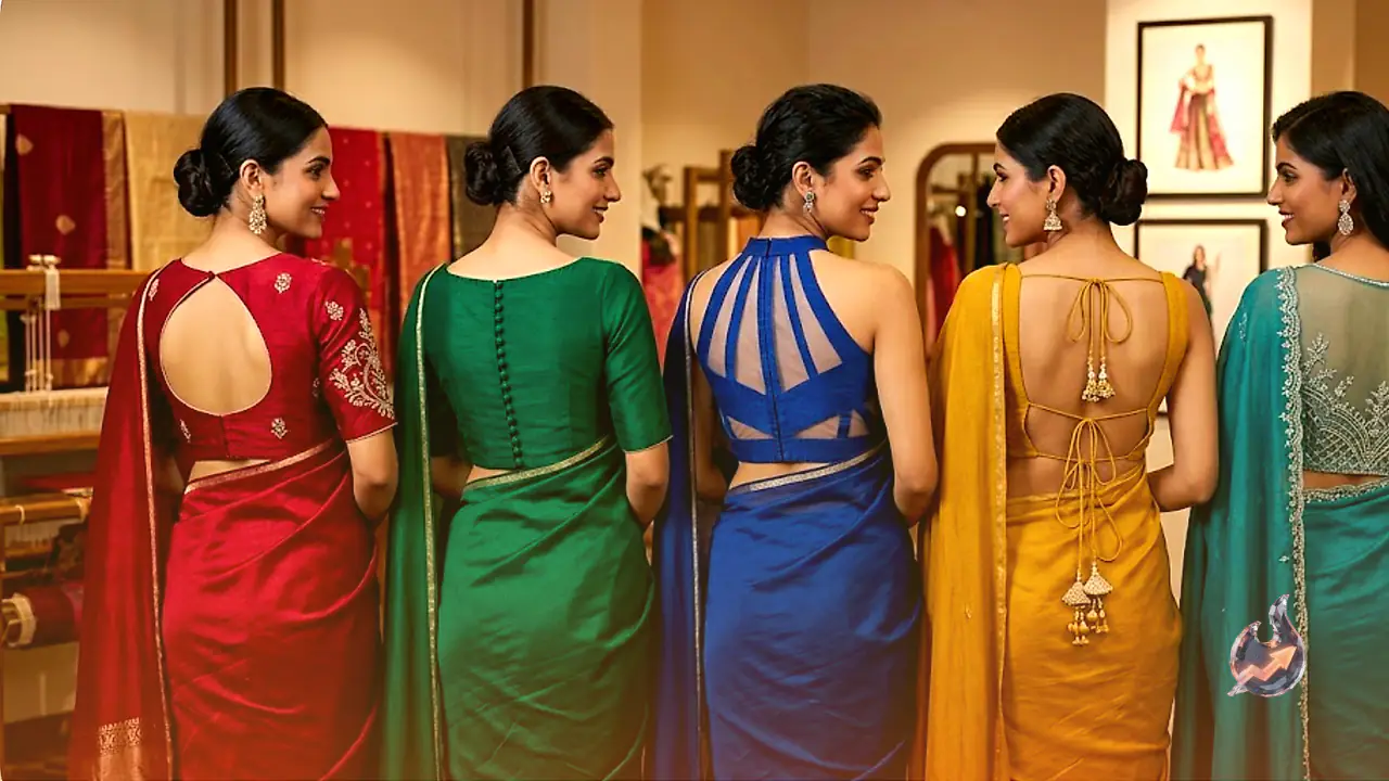 How the Right Back Design Can Transform a Plain Saree's Entire Look: 5 Blouse Styles to Try