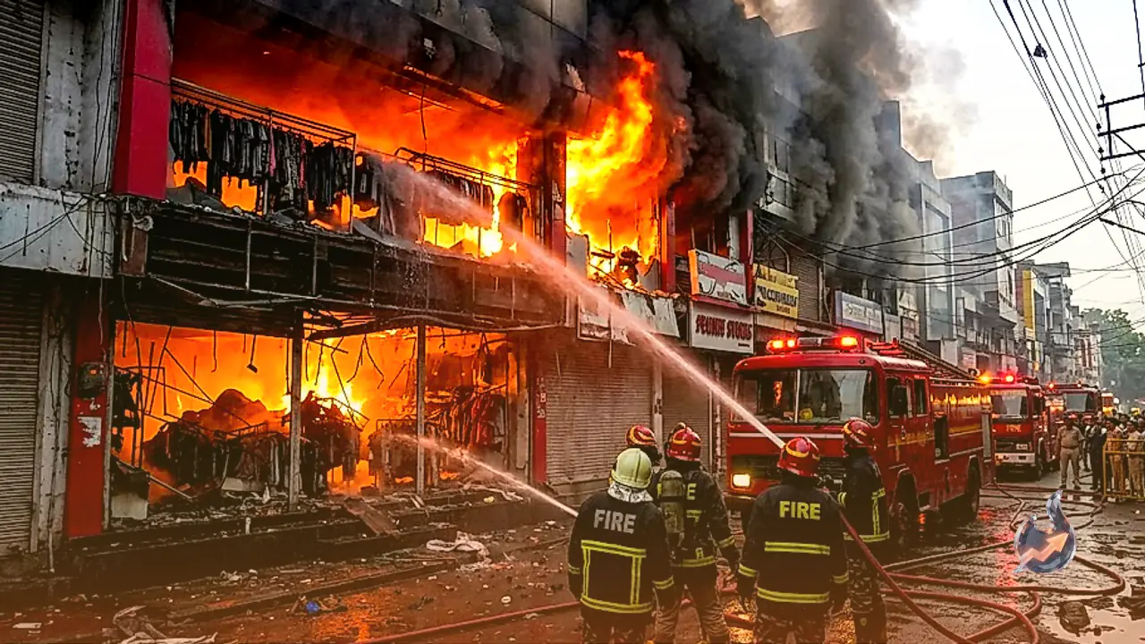 Blaze Erupts After Blast at Christian Tiraha, Gutting Three Clothing Showrooms