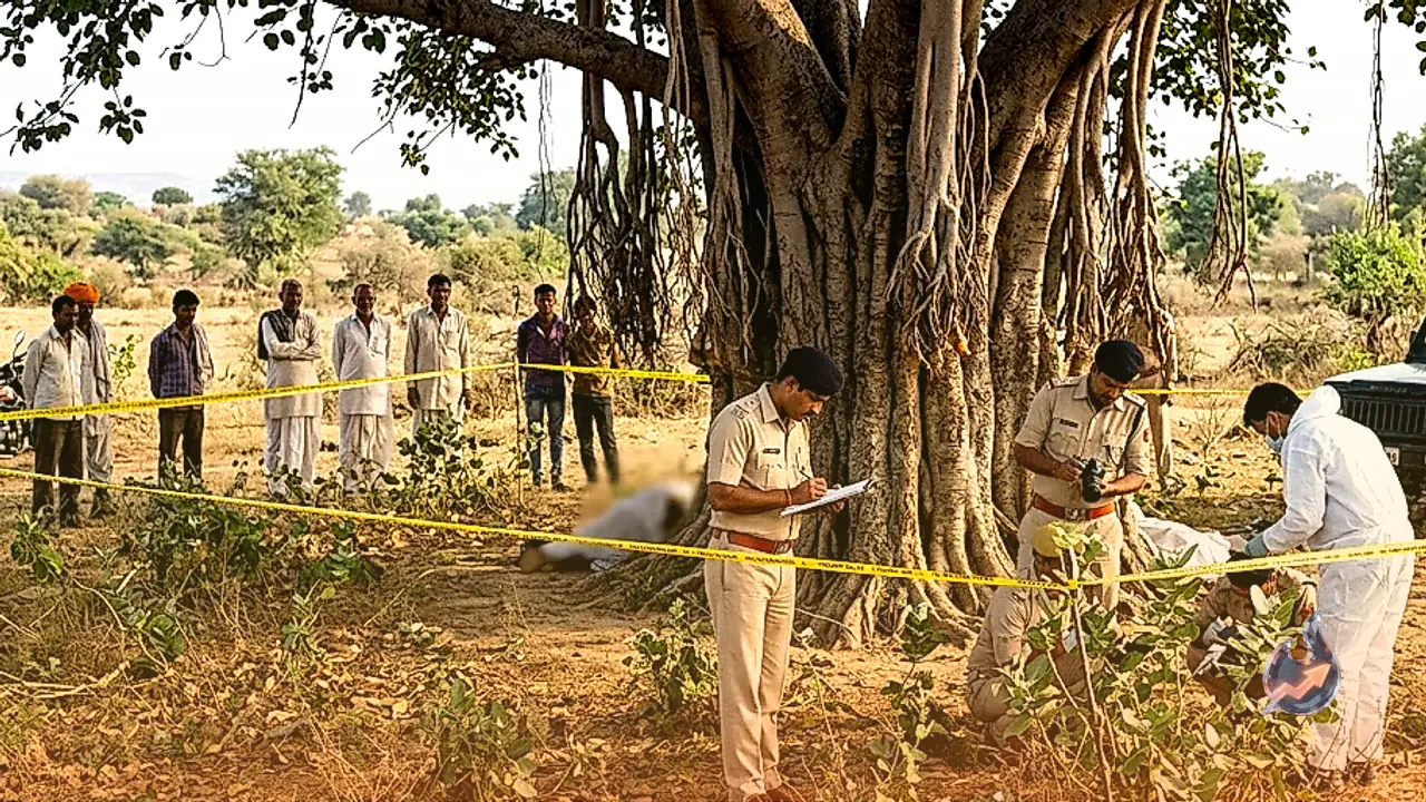 Bodies of Young Man and Woman Found Hanging from Tree in Kherwara, Police Await Autopsy Findings