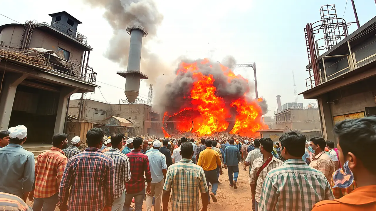 Boiler Explodes at Sri City Industrial Area Factory, Leaving 5 Workers Dead and Over 10 Injured