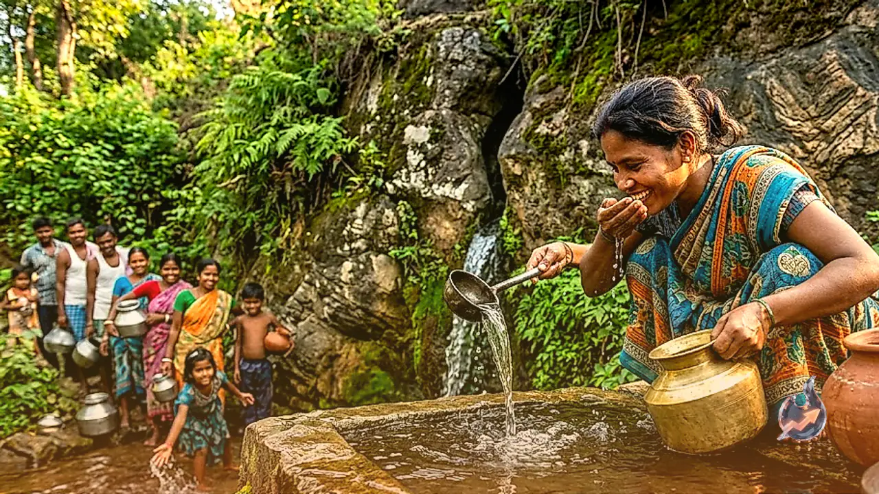 Bokaro's unique natural water source offers ice-cold water in summer and warm water in winter