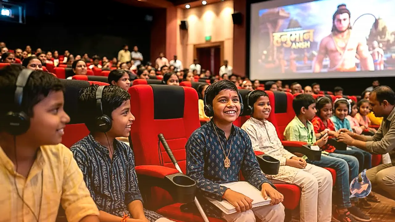 Box Office Hit Hanuman Ansh Touches Hearts as 100 Visually Impaired Children Experience It in Bhopal