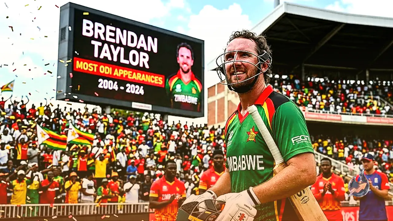 Brendan Taylor Surpasses Sachin Tendulkar to Set World Record for Longest ODI Career