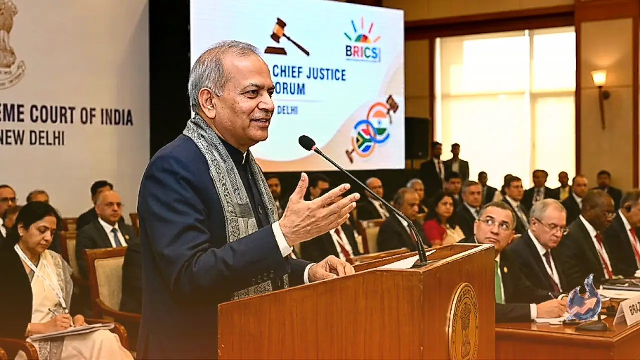 CJI Surya Kant Delivers India Message to Global Judges at BRICS Forum in Delhi