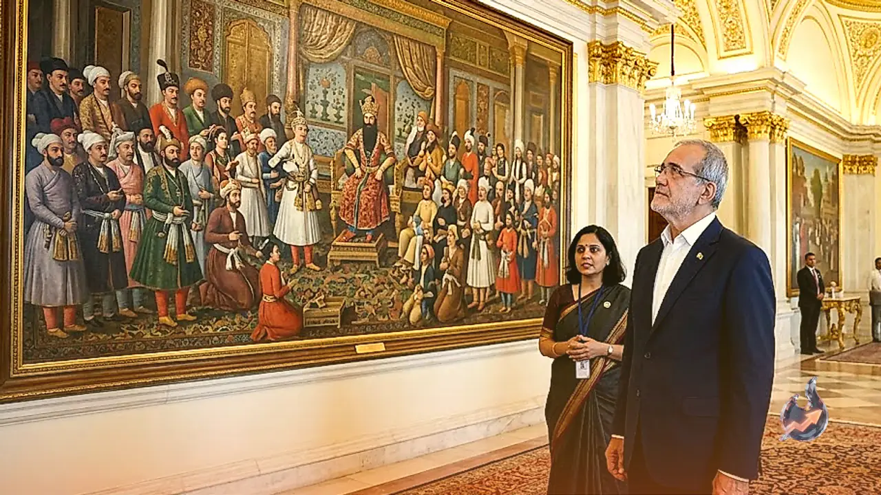 Masoud Pezeshkian Visits the Iranian Hall at Rashtrapati Bhavan During BRICS Summit