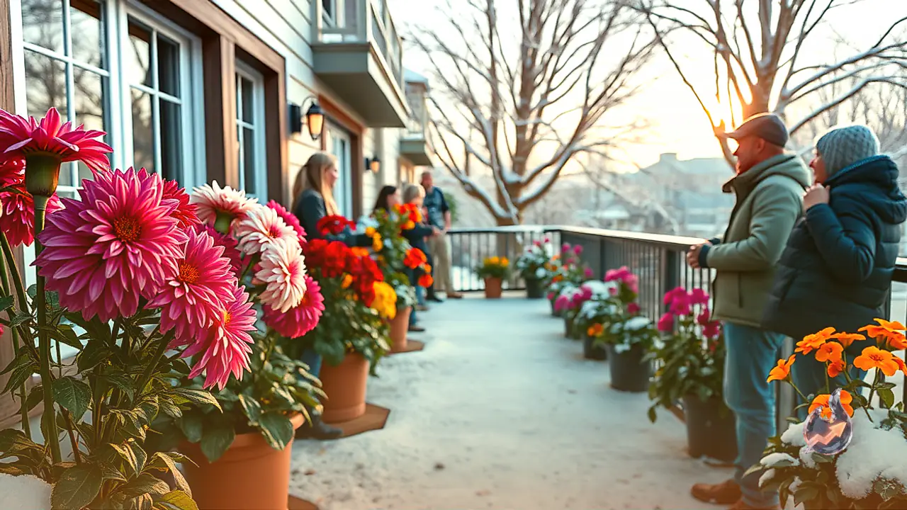 Brighten Your Balcony This Winter With Vibrant Dahlia and Petunia Blooms