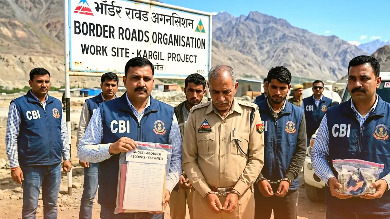 Ghost Labourers on Paper Helped Siphon Crores from Border Roads Funds, CBI Arrests Three