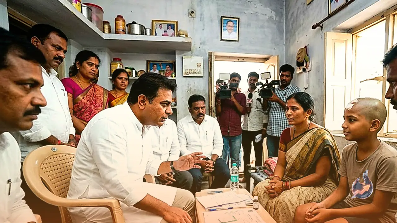 BRS Leader KTR Assures Treatment Support For Brain Cancer Patient, Issues Probe Challenge To CM Revanth Reddy