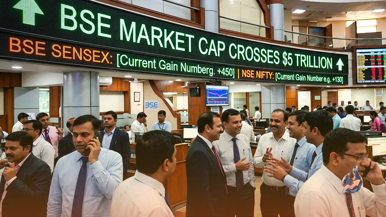 BSE का बाजार पूंजीकरण 5 ट्रिलियन डॉलर के पार, सोना 4,800 और चांदी 5,300 रुपये एक ही दिन में टूटी