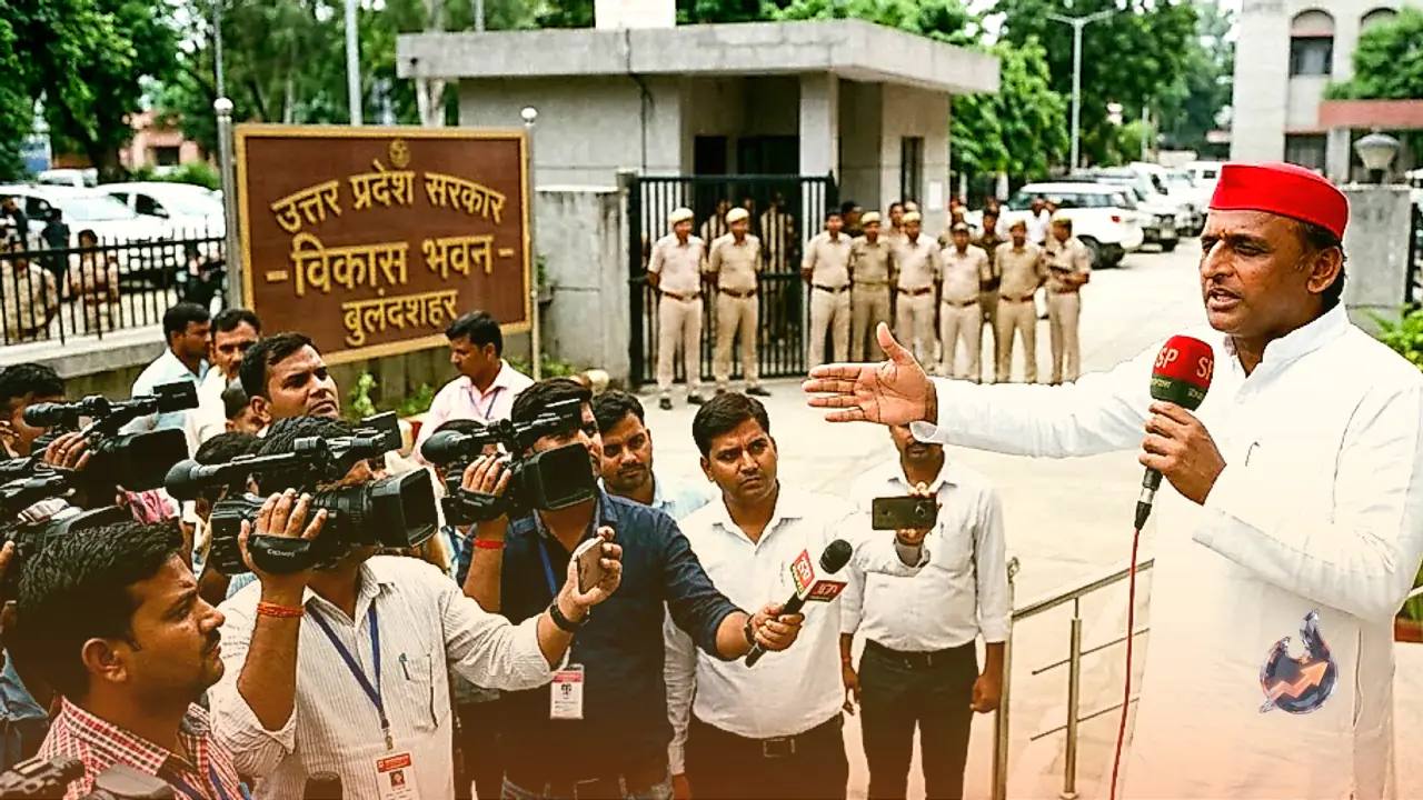 बुलंदशहर दौरे को लेकर गरमाई सियासत, कार्यक्रम रद्द होने पर सपा और सरकार आमने-सामने