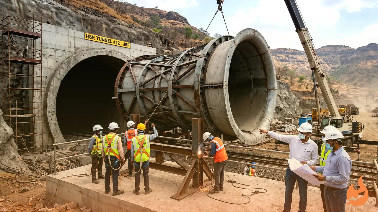 Why India Is Fitting 'Tunnel Hoods' on the Mumbai-Ahmedabad Bullet Train: The Science of Taming 300 kmph Pressure Waves