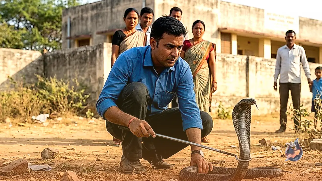 Venomous Cobra Sparks Panic at Bundi School Before Expert's Daring Rescue