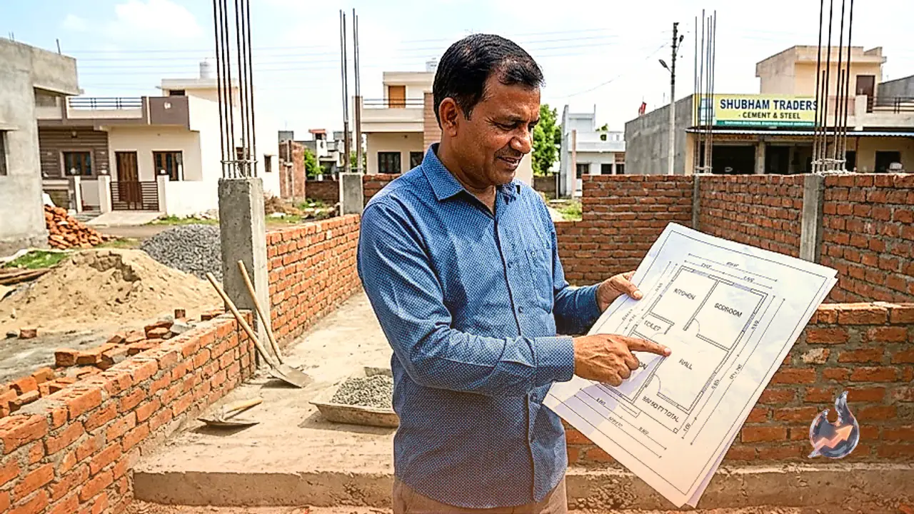 Constructing a 1BHK Home in Burhanpur at ₹1300 Per Sq Ft: Detailed 500 Sq Ft Layout and Key Locations