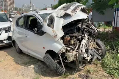 Tragedy On Dwarka Expressway As Speeding Car Rams Laborers In Gurugram Leaving Two Dead