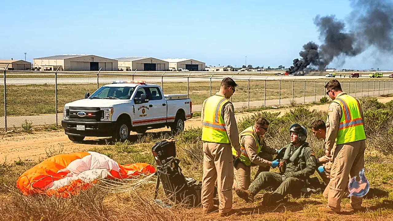 US Marine Corps F-35B Stealth Fighter Crashes in California, Pilot Ejects Safely Before Runway Explosion