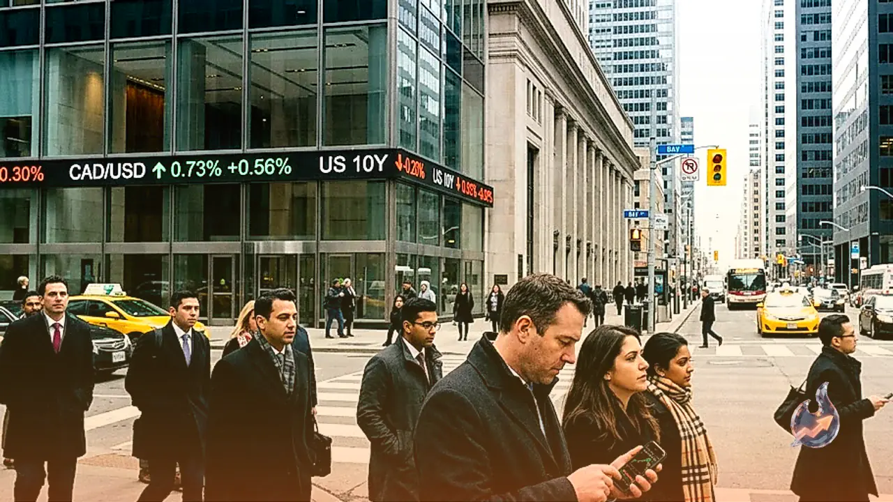Canadian Dollar Climbs to Two-Week High as Sliding US Treasury Yields Drag Greenback Down