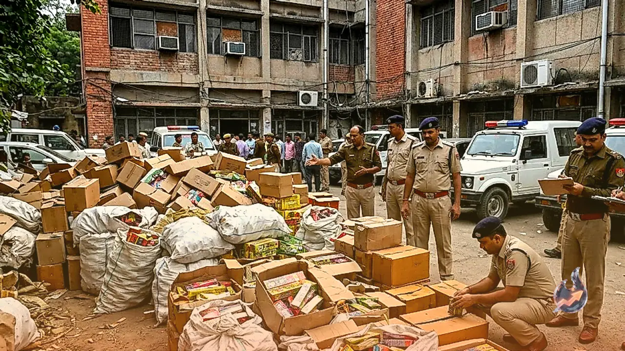 अवैध पटाखों के खिलाफ राष्ट्रीय राजधानी में पुलिस की सख्त कार्रवाई, 1,073 किलोग्राम बारूद जब्त