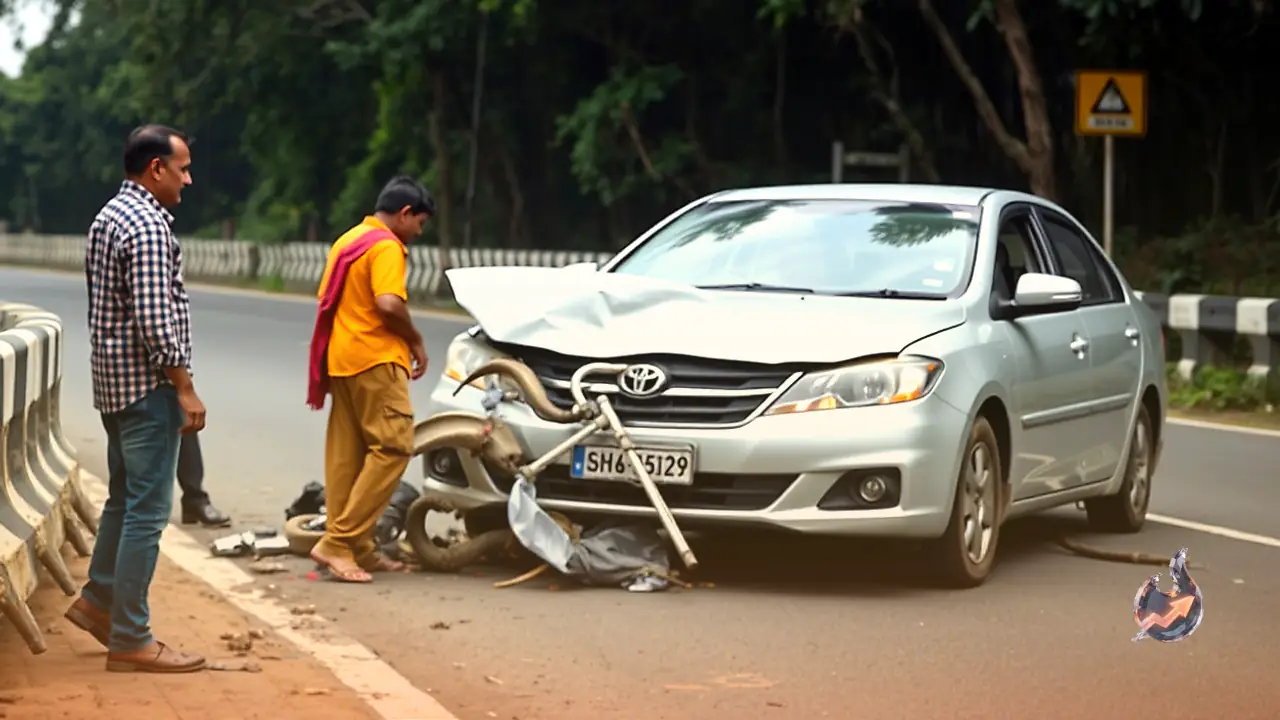 Car Rams Roadside Safety Barrier on NH-37 in Assam's Khetri, Leaving Three Family Members Dead and Three Critically Injured