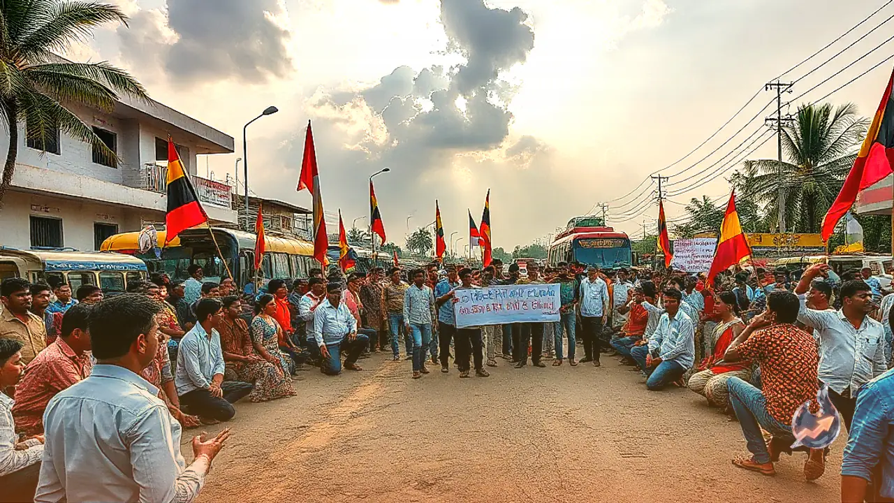 Protests Erupt Across Karnataka Over Cauvery Water Release Directive to Tamil Nadu as Hospitals and Transport Operate Normally