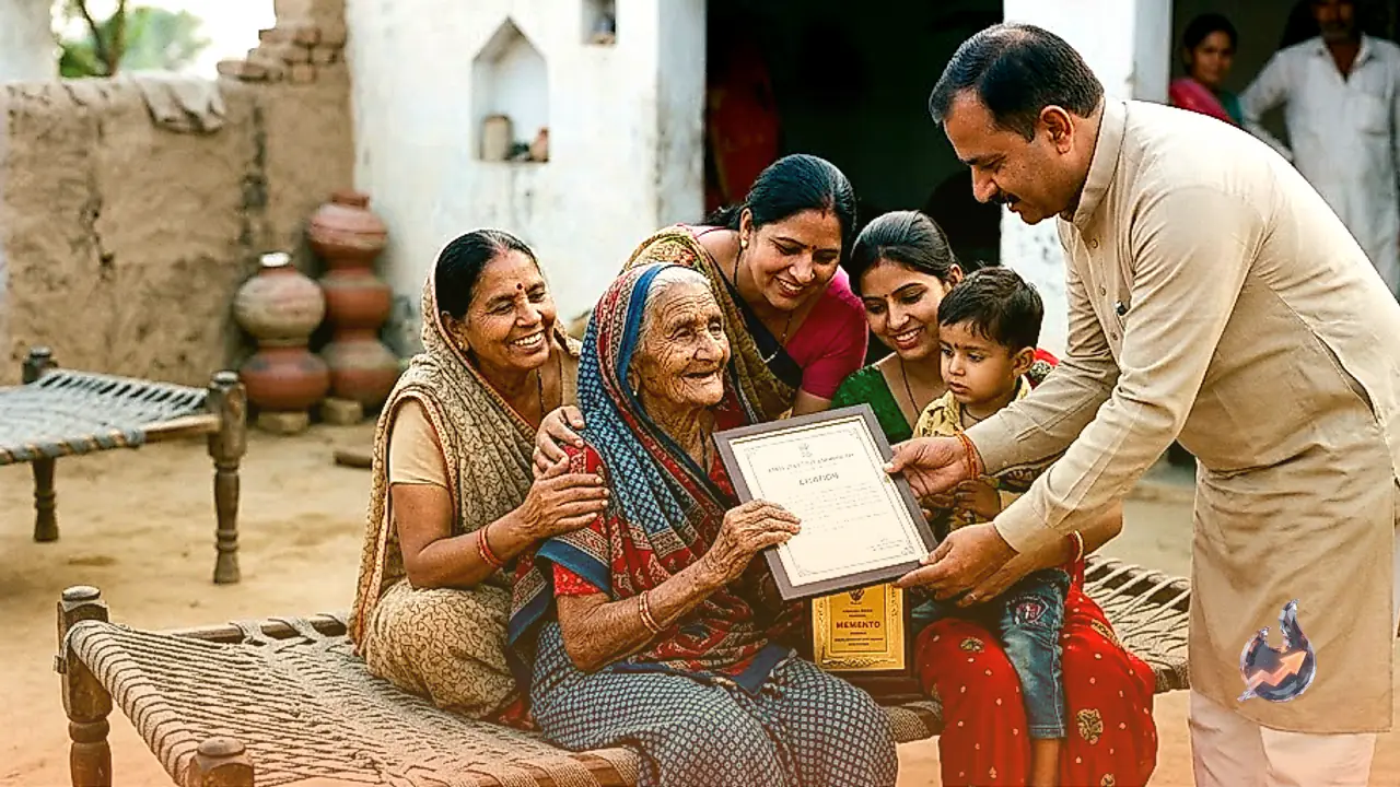 Centenarian Voter Sharbati Devi Honoured at Home in Alwar as Four Generations Celebrate