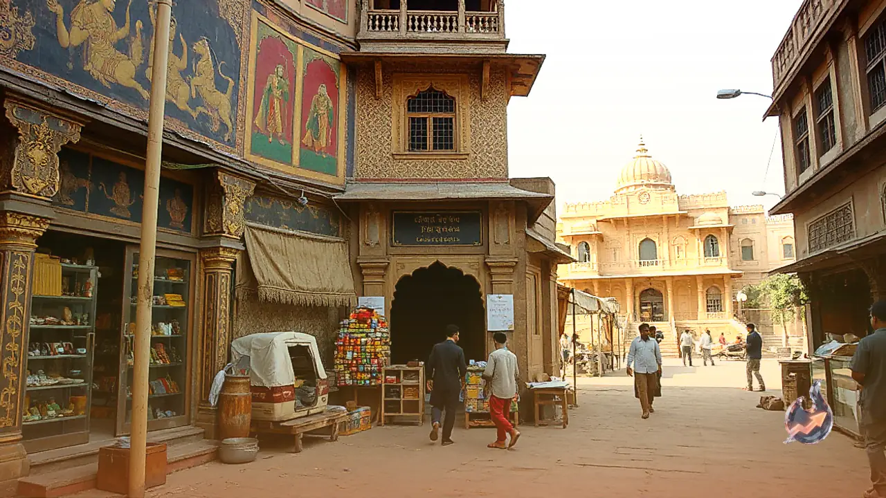 Centuries Old Shop in Mahansar Features Entire Ramayana and Mahabharata Painted in Real Gold Ink