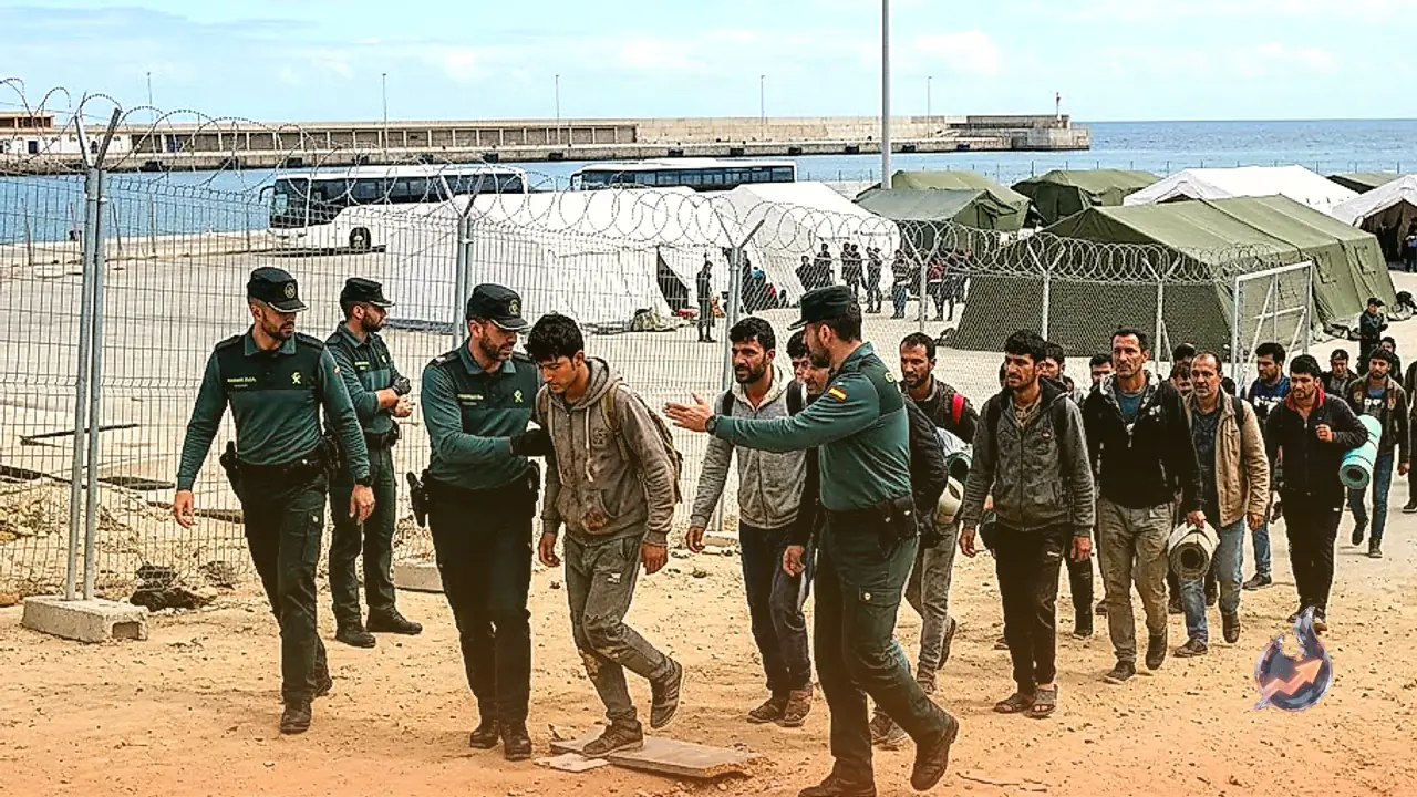 Spanish Authorities Launch Operation to Relocate Migrants from Ceuta Beaches to New Port Camp