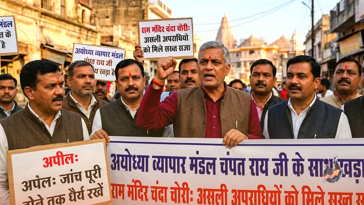 Ayodhya's Trade Body Rallies Behind Champat Rai, Demands Harsh Punishment for Real Culprits in Ram Temple Donation Theft