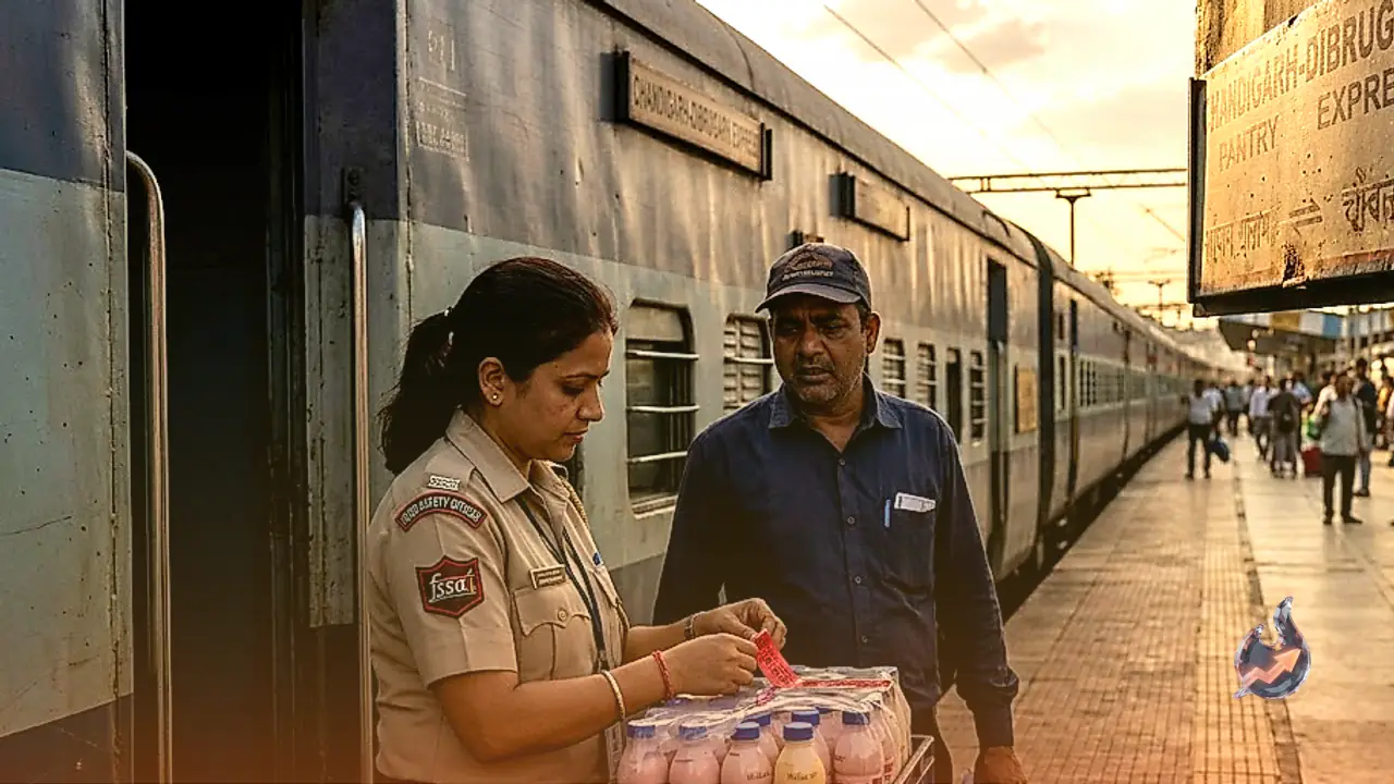 FSSAI Penalizes Train Food Operator After Flavored Milk Fails Laboratory Quality Standards