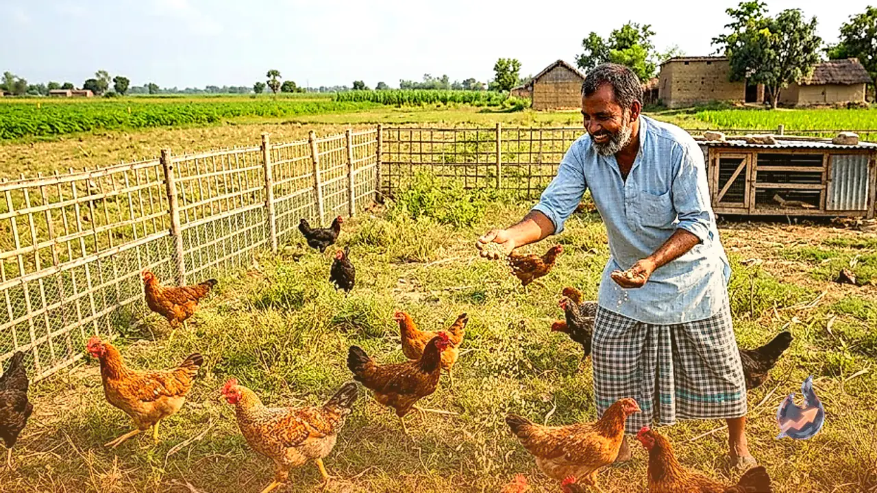 Bihar Farmer Maximizes Profits with Low-Cost Free-Range Desi Poultry System