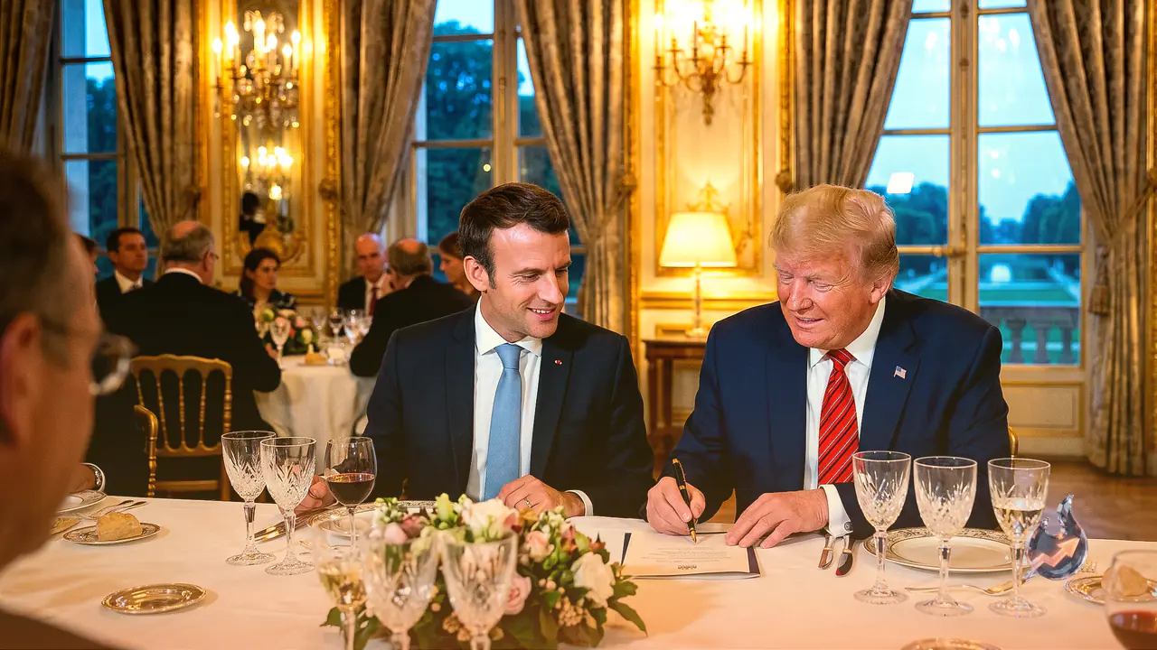 Four Month War Ends: Trump Signs Iran MoU at a Versailles Dinner With Macron, Final Peace Deal Set for June 19 in Geneva