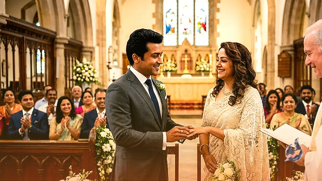 Suriya and Jyotika Mark 20th Anniversary by Renewing Vows in Church Ceremony