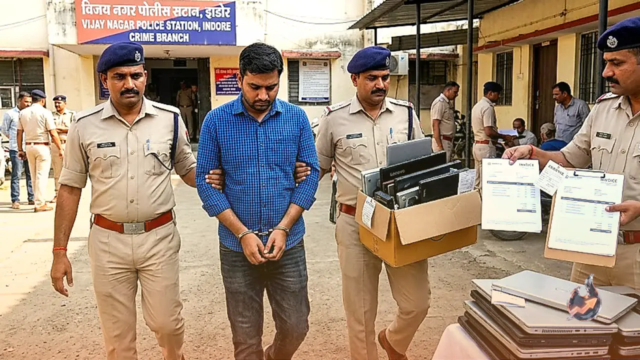 Indore Police Arrest BTech Graduate Using ChatGPT Invoices to Sell Stolen Electronics Worth 13 Lakhs