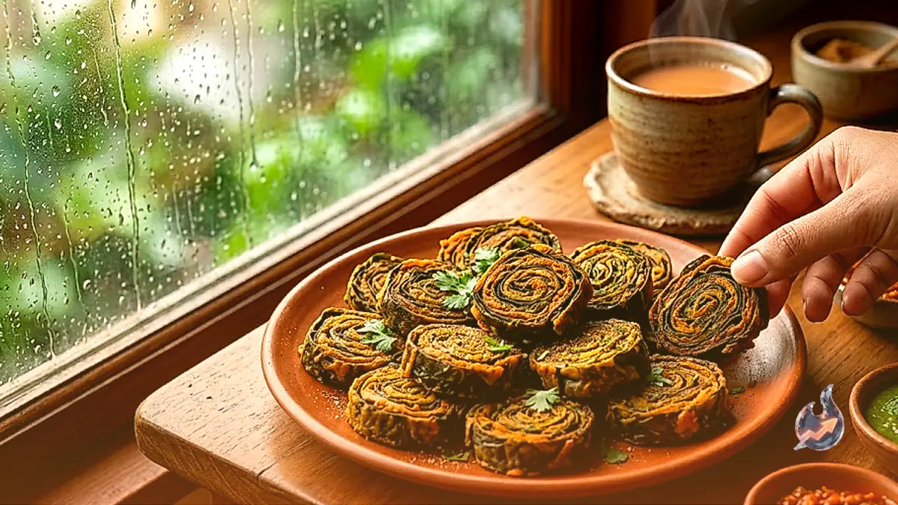 Monsoon Snacking: How to Make Crispy Arbi Leaf Pakoras at Home