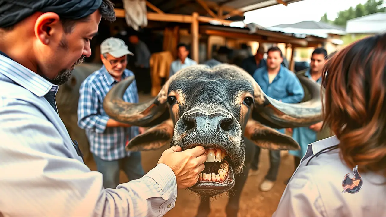 Checking Buffalo Age Through Teeth Before Purchase
