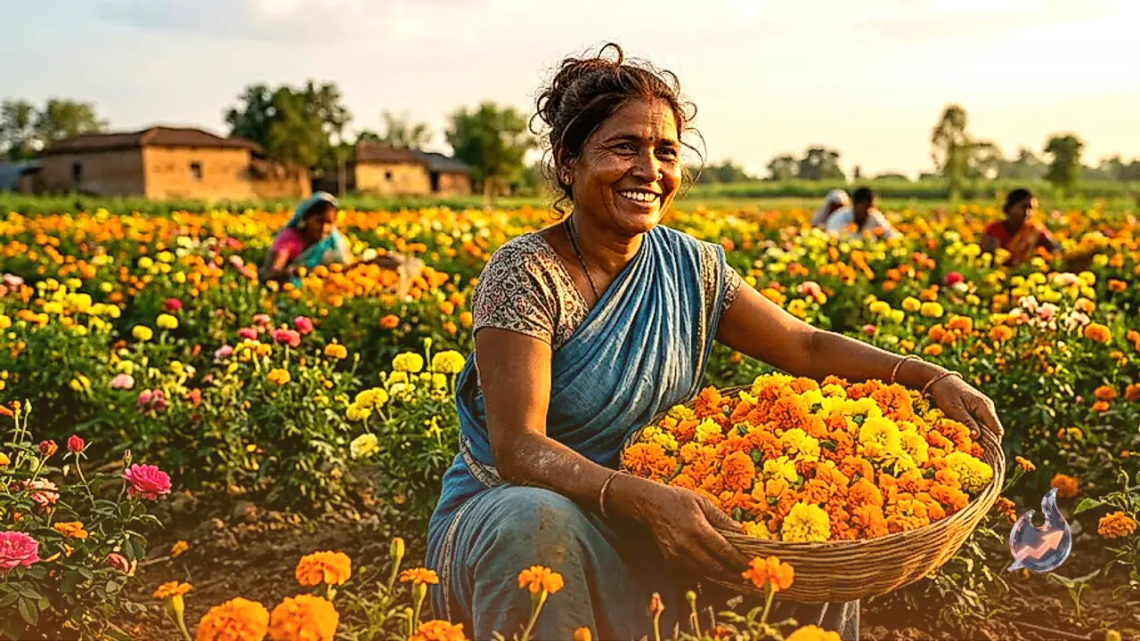 Saran Farmers Transform Lives with Floriculture: Mirzapur Village Leads the Way in Bumper Profits