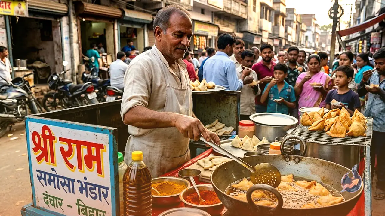 छपरा के गरखा में शुद्ध मसालों और सरसों तेल के समोसों का जलवा, ठेले पर उमड़ती है फाइव स्टार जैसी भीड़