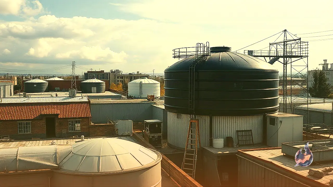 Which Color Rooftop Water Tank Protects Against Summer Heat and Keeps Stored Water Cooler