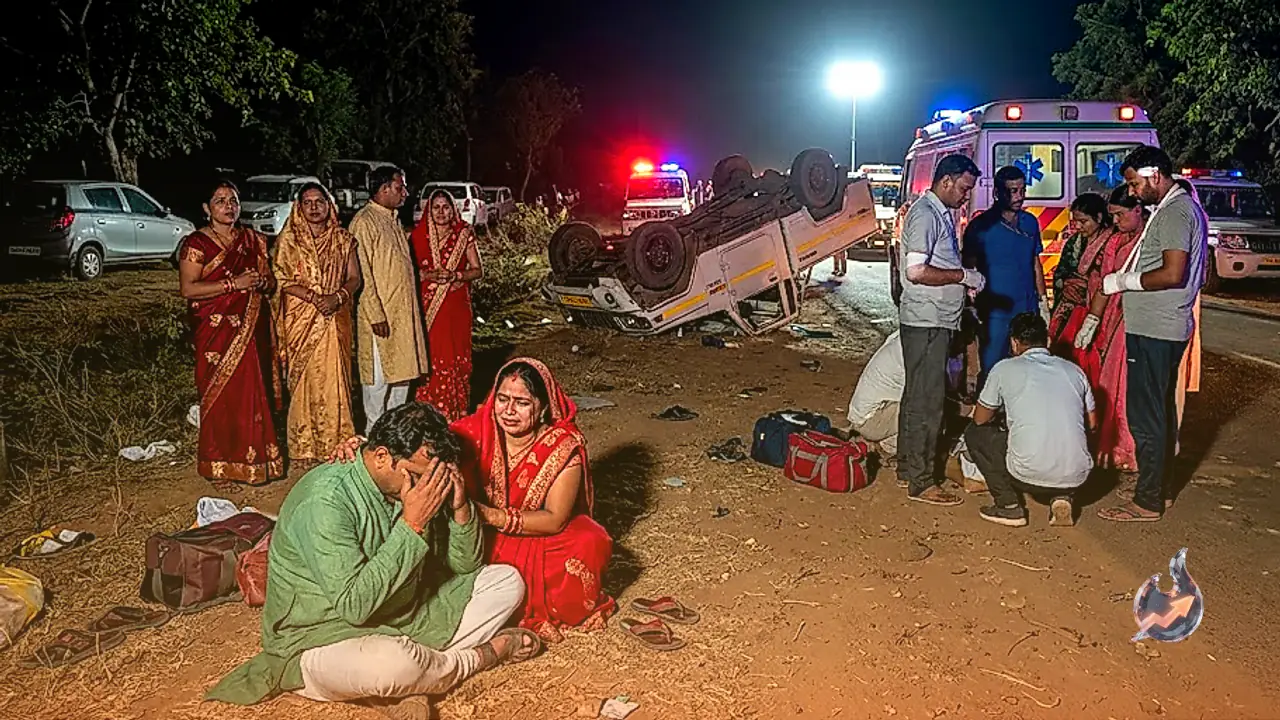 Tragic Accident in Chhatarpur: Wedding Celebrations Turn Into Grief After Pickup Truck Overturns Leaving Two Dead and Several Injured