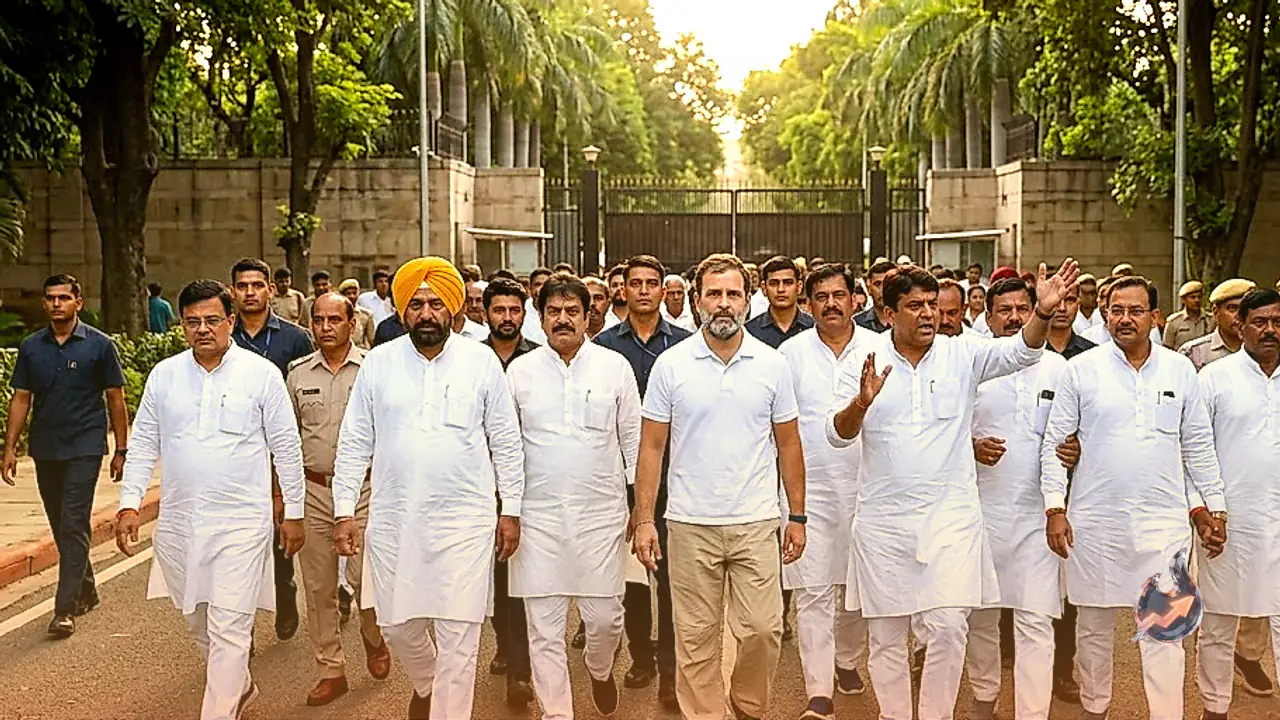 Rahul Gandhi marches to PM Modi's residence, demands resignation over police action against students