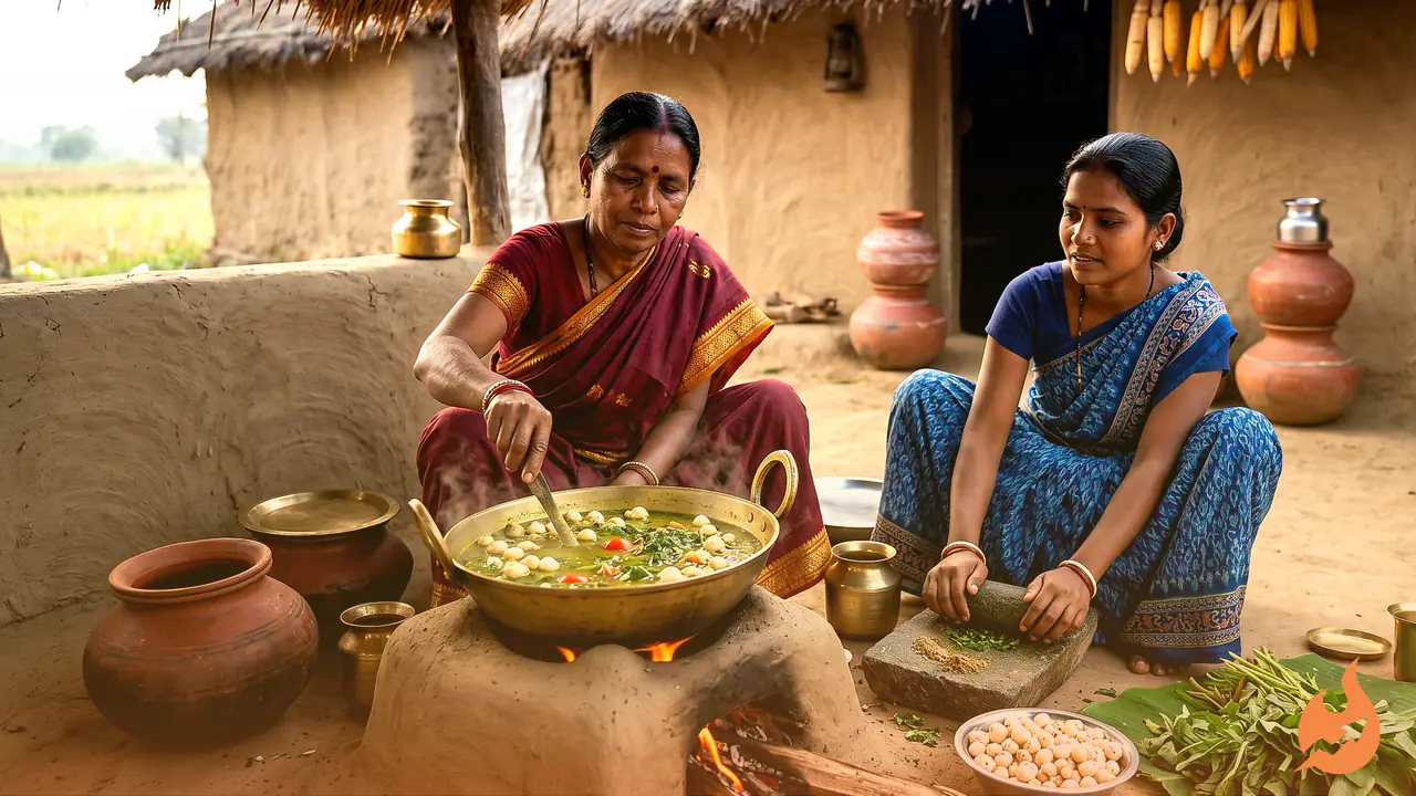 Chhattisgarh's Rustic Makhana Bhaji-Dal: A Low-Spice Village Recipe That Balances Taste and Nutrition