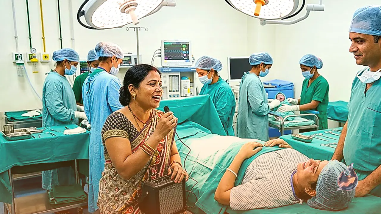 Folk Artist Hemlata Patel Sings Traditional Bharthari Songs Inside Ummeed Hospital Operation Theater During Childbirth