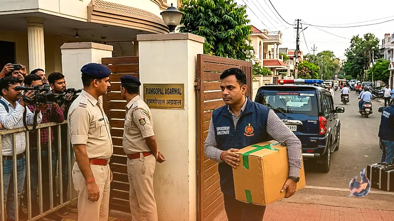 छत्तीसगढ़ शराब और कोल घोटाला मामले में ईडी की रायपुर दुर्ग धमतरी में ताबड़तोड़ छापेमारी, रामगोपाल अग्रवाल के आवास पर 9 घंटे तक पड़ताल