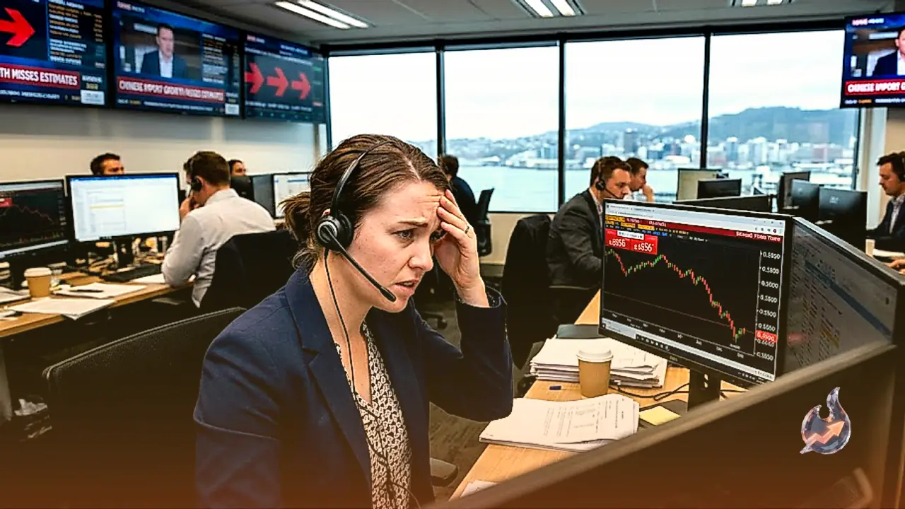 Kiwi Dollar Slides Toward 0.5850 as Chinese Import Growth Misses Market Estimates