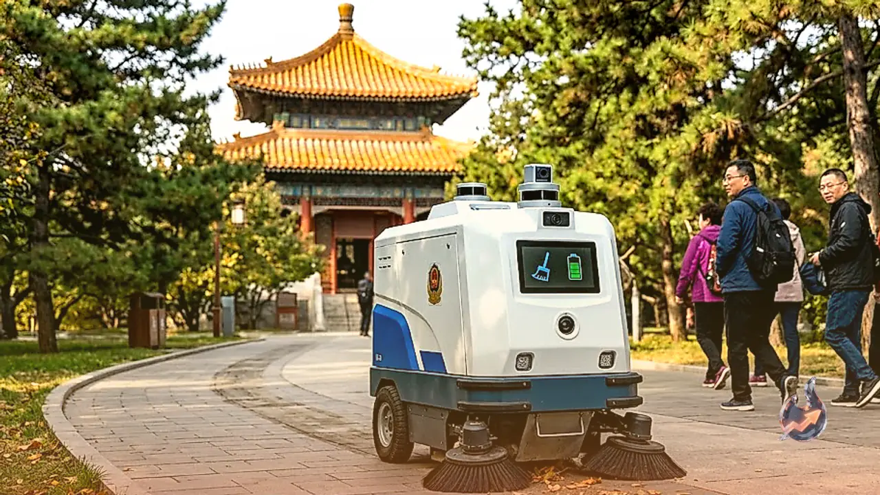 72 Smart Robots Deployed in Beijing Parks Take Over Cleaning Patrols and Rule Enforcement Duties