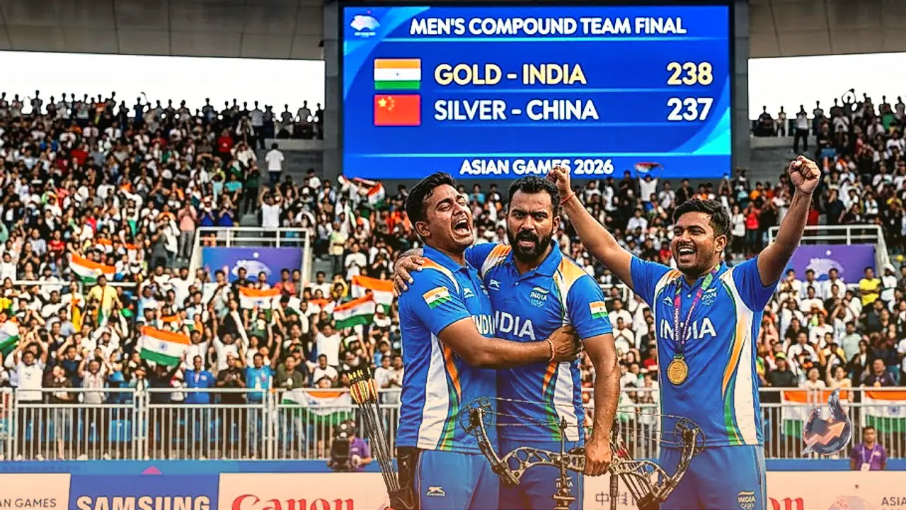 Indian Men Archers Edge Out China in Thrilling Final to Clinch Compound Gold
