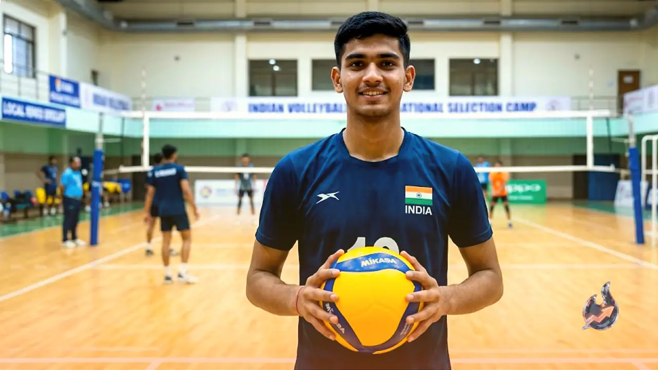 Jhunjhunu's Nikhil Kumar selected for Indian U-18 Volleyball team to compete in China