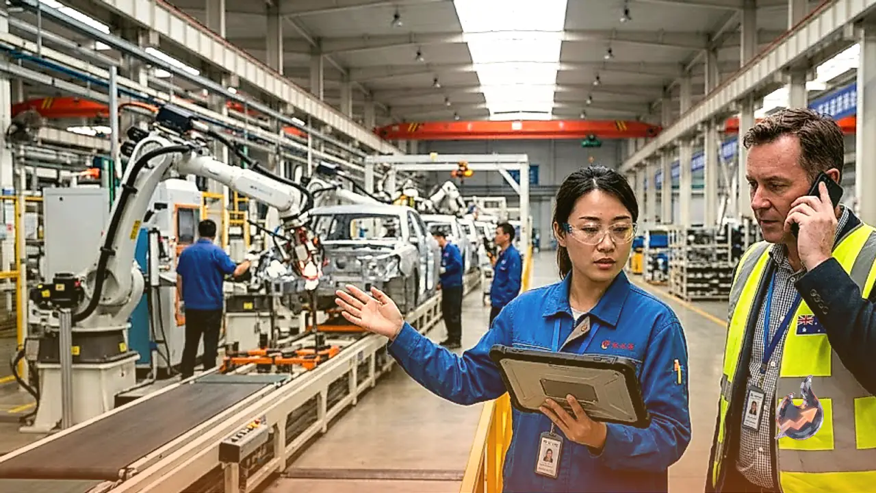 Factory Momentum Cools in China as July Manufacturing Gauge Slips to 50.9, Aussie Barely Reacts